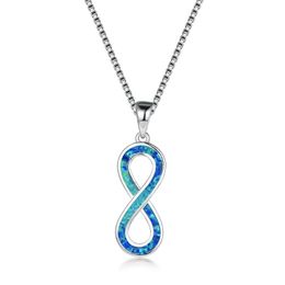 Pendant Necklaces Wireless Symbol Love Endless Ladies Exquisite Necklace Opal 2021