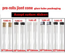 wax tubes UK - Joint Pre-rolls Cone Rolls Preroll Glass Tube Packaging Dankwoods GAS 93 VVS CONES Preroll Packwoods wax cap