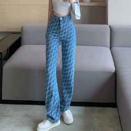 WOMENGAGA Jeans Wide Leg Pant's Spring Summer Thin High Waist Loose Straight Women Trousers Street Girl Female MD8X 210603