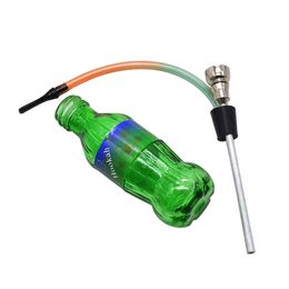 Unique creative Coke Sprite Bottles removable easy cleaning Water Pipe Oil Burner tobacco smoking use