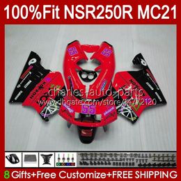 Injection For HONDA NSR250 NSR 250 R NSR 250R 1990 1991 92 93 103HC.163 glossy red NSR250RR NSR250R MC21 PGM3 90 91 1992 1993 OEM Fairing