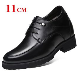Hommes Oxford Casual Dress Lace Up Chaussures invisible Ascenseur Sport Fashion Chaussures