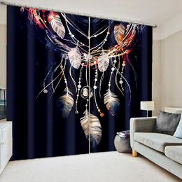 Beautiful Photo Fashion Customised 3D Curtains black blackout curtains 3D Window Curtain For Living Room office Bedroom
