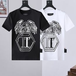 PLEIN BEAR Men's T-Shirts ROUND NECK SS Mens Designer Tshirts Rhinestone Skull Men T-shirts Classical High Quality Top Tees PB 16567