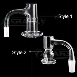 Beracky Two Styles Fully Welded Smoking Beveled Edge Straight/ Round Terp Slurper Quartz Banger 20mmOD Seamless Slurpers Nails For Glass Water Bongs Dab Rigs Pipes