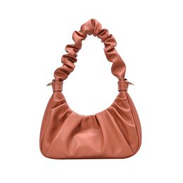 2021 New Style Women Shoulder Bags Fashion Soft Folds Underarm Bag High Quality Leather Handbags Crossbody Bag For Ladi Tot9VVM