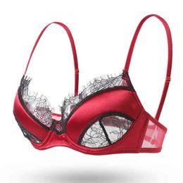 NXY sexy set CINOON Sexy Eyelash Lace Bra Set Women Lingerie French Embroidery Bralette Push Up Brassiere Female Underwear Bra and Panty Set 1128