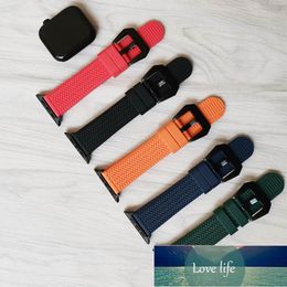 Rubber Strap for Watch 42mm 38mm 44mm 40mm 45mm 41mm Strap Bands for iWatch Bracelet Series 7/6/SE/5/4/3,Blue,Green,Black Factory price expert design Quality Latest Style