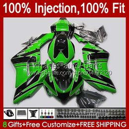 Injection Mould OEM For HONDA Fairings CBR 1000 CBR1000 RR CC CBR1000RR 04 05 Bodywork 52No.76 CBR 1000RR 1000CC 2004 2005 CBR-1000 2004-2005 Fairing Green black Kit