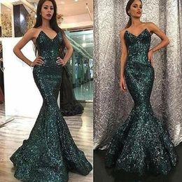 Evening Dresses Plus Size Illusion Long Sleeves Elegant Dubai Arabic Sequins Prom Gowns Party Dress