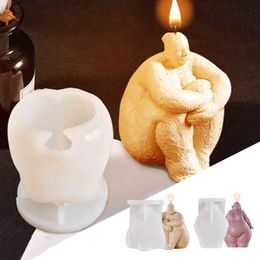 Decoration Diy Human Body Candle Silicone Mould Woman Character Resin Mould Baking Tools Home Decoration Accessories H1222