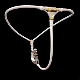 NXY Cockrings Stainless Steel Female Chastity Belt Pants Device BDSM Bondage Restraints Tools Adult Sex Toys For Woman Slave Torture Anal Plug 1124