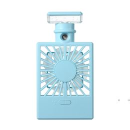 new USB Charging Cooling Fan Humidifier Fan Spray Water Fan Night Light USB Humidifier Fans EWE7423