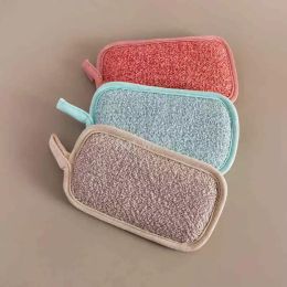 Double Sided Kitchen Magic Cleaning Sponge Scrubber Sponges Dish Washing Towels Scouring Pads Bathroom Brush Wipe Pad EE