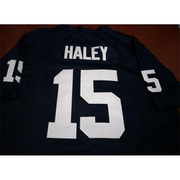 Goodjob Men Youth women #15 White Navy Penn Grant Haley State Nittany Lionss Football Jersey size s-5XL or custom any name or number jersey