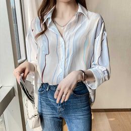 Summer Korean Fashion Women Blouses Chiffon Office Lady Shirt Short Sleeve Blusas Plus Size XXL Womens Tops and 210531