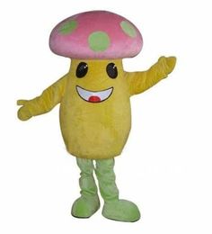 Performance Mushroom Mascot Costume Halloween Fancy Party Dress Cartoon Character Suit Carnival Unisex Adults Outfit Event Promotional Props