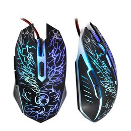 IMICE X5 Gaming Mouse 2400DPI Resolution Colourful Light ABS Black Fashion Carving Wired Professional Gaming Mouse
