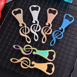 Stainless Steel Bottle Opener Creative Colour Notes Bottles Openers Household Home Kitchen Bar Tools