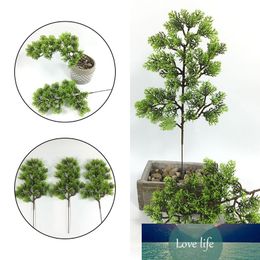 Artificial Big Pine Green Branch Simulation Leaves Plant Welcoming Pine Bonsai Accessories Home Office Decor Plant Fake Flower