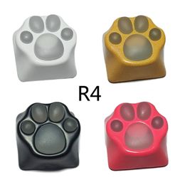 Personality Customised Backlight keyCaps ABS Silicone Kitty Paw Artisan Cat Paws Pad Keyboard keyCaps for Cherry MX Switches