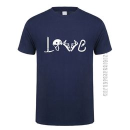 LOVE Climb Equipment T Shirt Men O Neck Cotton Climbing Mountain T-shirts Man Camisetas Gift 210706