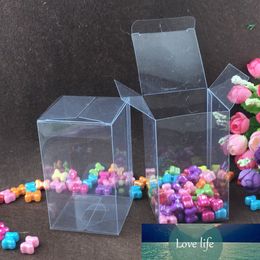50pcs 4*4*3cm clear plastic pvc box packing boxes for gifts/chocolate/candy/cosmetic/crafts square transparent pvc Box