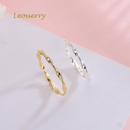 Cluster Rings Leouerry 925 Sterling Silver Golden/silver Couple Ring Twist Knuckle Lovers Jewellery Gift