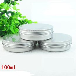 100ml 100g Multi-Colored Round Aluminum Cans Screw Lid Metal Tins Jars Empty Slip Slide Containers SN2400