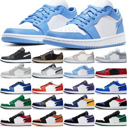 clear men cream Canada - Basketball Shoes Jumpman 1 Low Men Women 1s Mocha Obsidian UNC Bred Toe Black Varsity Red Game Royal Court Purple Pine Green Mens Trainers Sneakers Sports Size 5.5-11