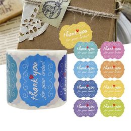 Gift Wrap Thank You Stickers Roll 250-Count Round For Wedding Birthday Party Favours Holiday Celebration Decoration Stock