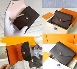 Wallets designer mens wallet High quality pattern women men pures high-end luxury Card Holder with box