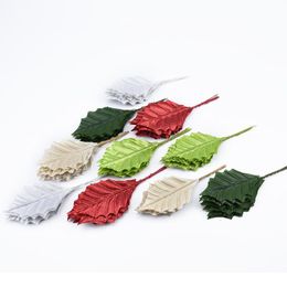 20pcs Artificial Plants Wedding Decorative Flower Wreath Silk Leaves Diy Gifts Box Home Decoration Accessories Scrapbook jllpOA