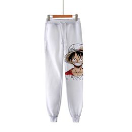 One Piece Thread closing Trousers Luffy/Zoro/Joba 3D Personality Printed Pants Women/Men Sports jogging Pants Anime Harajuku 4XL Q0801