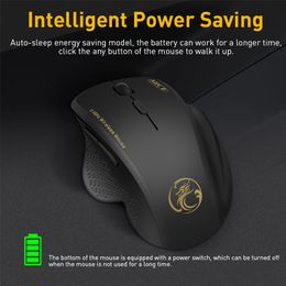 Wireless Mouse Ergonomic Computer Mouse PC Optical Mause with USB Receiver 6 buttons 2.4Ghz Wireless Mice 1600 DPI For Laptop Best quality