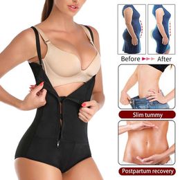 Slimming Underwear Bodysuit Body Shaper Faja Waist Trainer For Woman Belly Reduce Shaper Crotch Shapewear Sexy Bodysuit Nylon Underwears