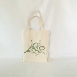 Geschenk Wrap Women 100 stücke leinwand taschen eco wiederverwendbare faltbare umhängetasche handtasche für einkaufen reisen schule und verpackung
