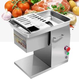 400kg/h multi-function 304 stainless steel Meat cutting machine Commercial Slicer Desktop Automatic electric dicing machine