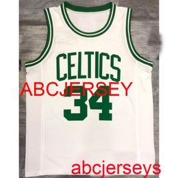 Men Women kids 2 styles 34# PIERCE white basketball jersey Embroidery New basketball Jerseys XS-5XL 6XL