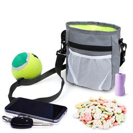 Dog Treat Pouch, Puppy Treat Pouch with Waist Shoulder Strap, Ideal for Dog Walking, Dog Training, Puppy Training MY-inf0583 27 V2