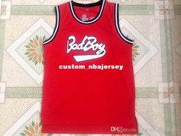 Cheap custom Notorious B.I.G.Biggie Smalls 72 Bad Boy Basketball Jersey Red Stitched Customize any number name MEN WOMEN YOUTH XS-5XL