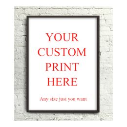 Custom Print Poster Home Decor Framed Or Unframed Photopaper Material