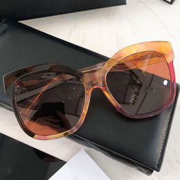 Sunglasses for women color big frame cat eye 9081 fashion personality party womens glasses anti-ultraviolet lens designer top eyeglasses with original box