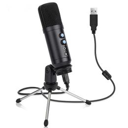 F1 Metal USB Microphone for Computer condenser Recording PC Studio Microphone Windows Gaming, Podcast,Chatting, YouTube