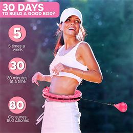 NEW Sport Hoop Yoga Home Fitness Smart Sport Hoops Circle Not Drop Adjustable Waist Training Ring Belly Trainer Abdominal Weight