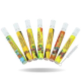 Latest Colourful Pipes Philtre Catcher Handmade Glass Preroll Rolling Cigarette Cigar Smoking Portable Herb Tobacco One Hitter Mouthpiece Tip Mouth DHL Free