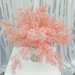 Decorative Flowers & Wreaths Simulated Small Mist Flower Wedding Modelling Rime Grass Vanilla Christmas Tree Decoration Fake Plants