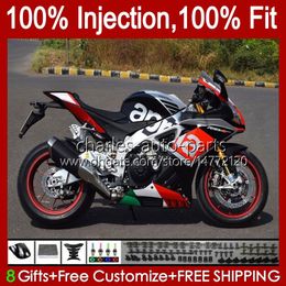 Injection For Aprilia RSV1000RR RSV4 RSV-1000 Body 39No.127 RSV 1000 RSV1000 R RR 09 10 11 12 2013 2014 2015 RSV1000R Red black 2009 2010 2011 2012 13 14 15 OEM Fairing