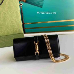 2021 New Shoulder bags Women Casual Cross body with fadeless chain19cm wide Mini Clutches 3 layers pockets equisite handy bags