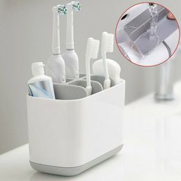 Nordic Electric Toothbrush Holder Large Simple Design Style New Bathroom Caddy Storage Organiser Bath Abs Plastic Racks Stand Y0220